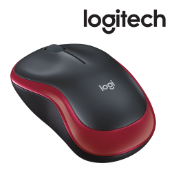 LOGITECH SOURIS Wireless M185 - RED - 2.4GHZ